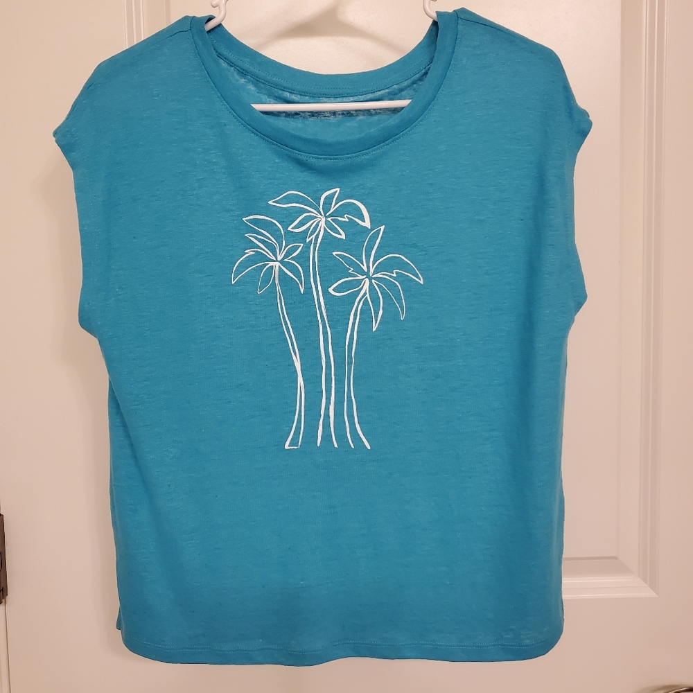 Old Navy Sleeveless T-Shirt - turquoise